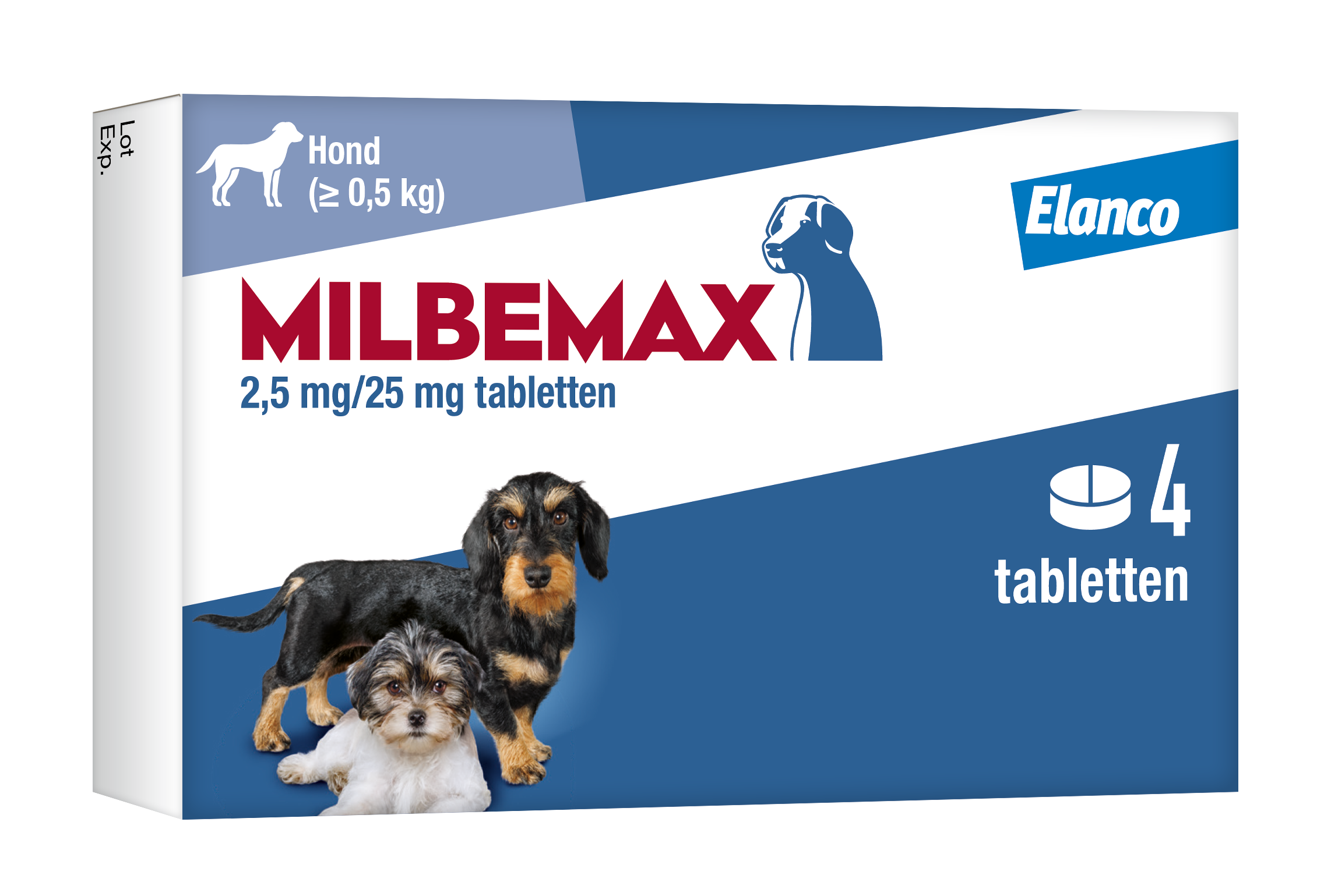 Milbemax kleine hond/puppy - 4 tabletten