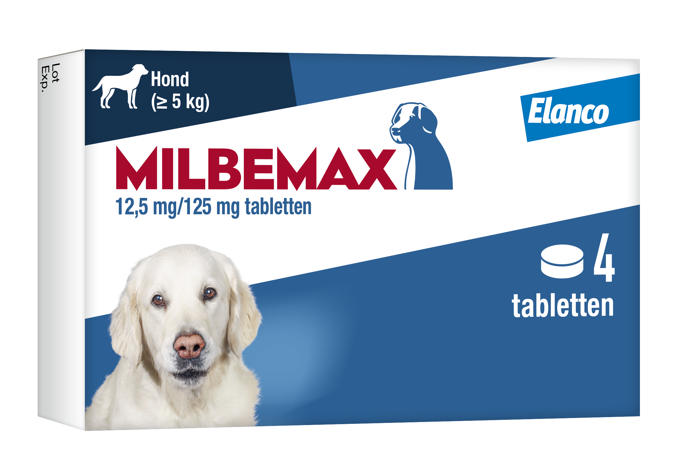 Milbemax grote hond - 4 tabletten afbeelding