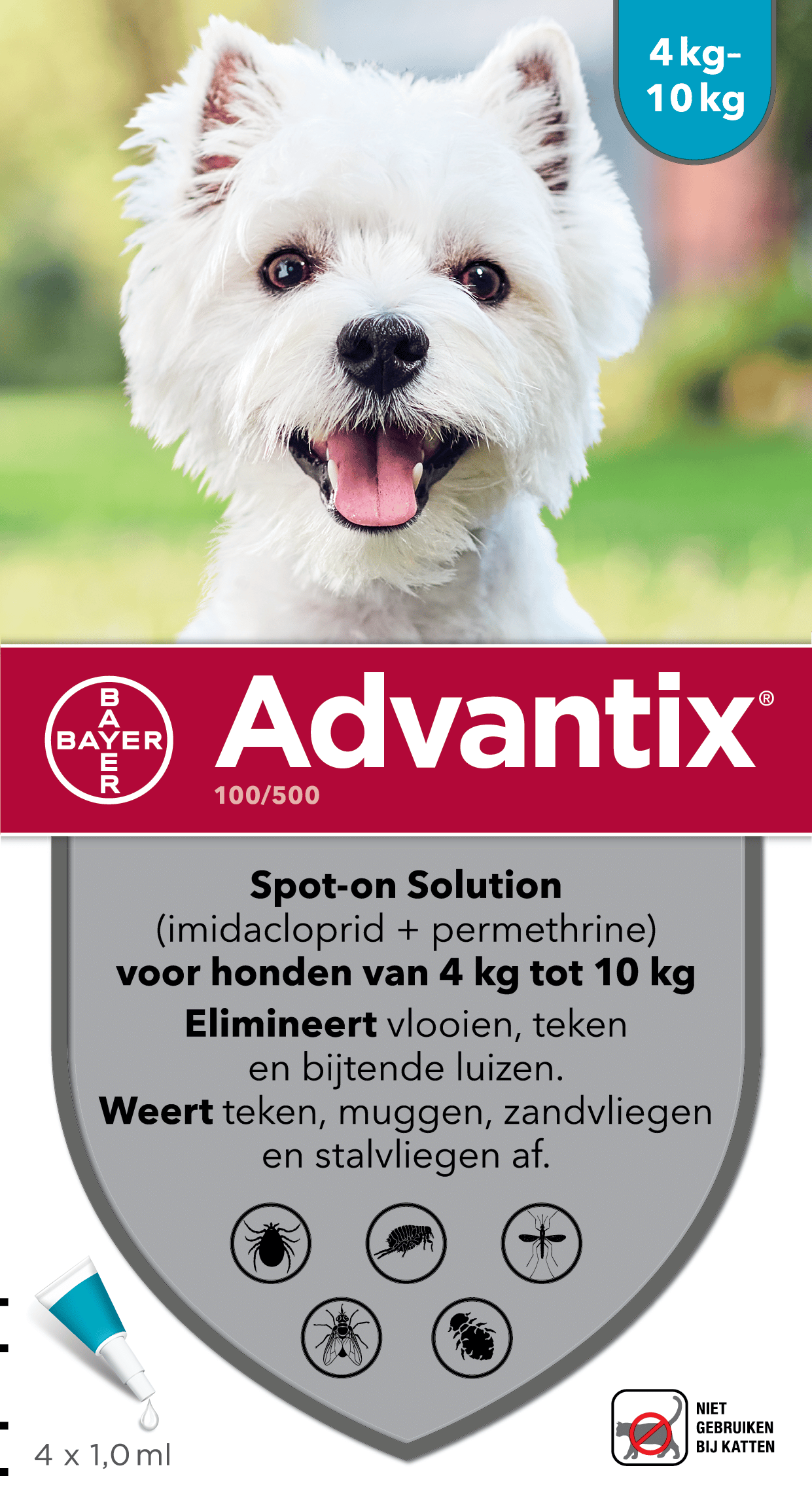 Advantix 100/500 - 6 pipetten 7788b180759f8631324bf113dc21e812
