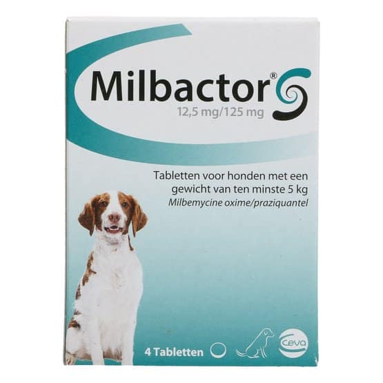 Milbactor Grote Hond 4 Tabletten