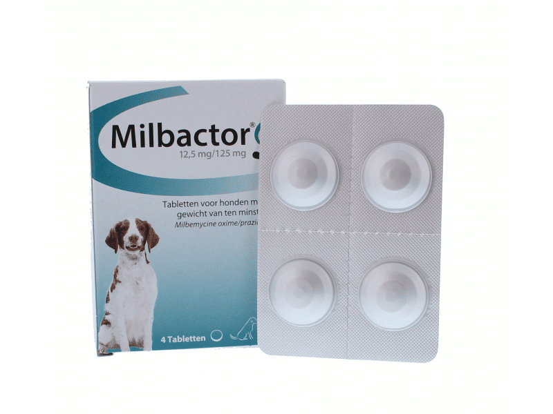 Milbactor Grote Hond 4 Tabletten-2