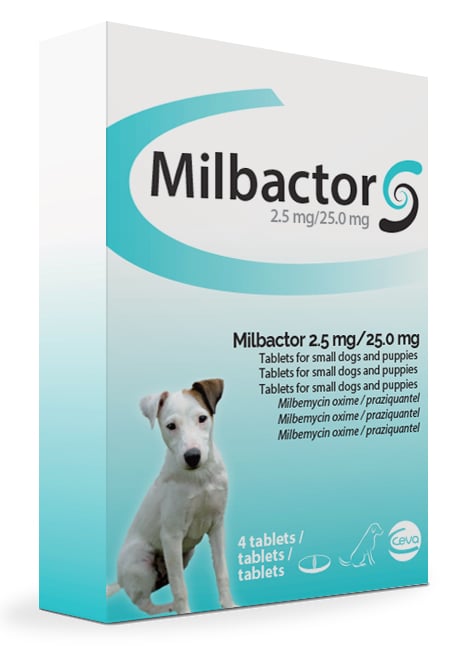 Milbactor Kleine Honden/Pups 4 Tabletten-1