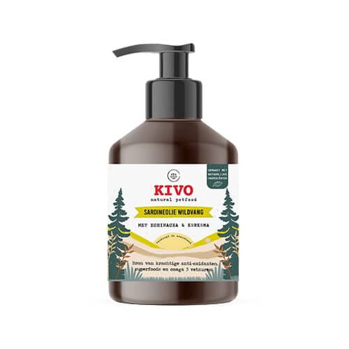 Kivo Petfood – Sardineolie Wildvang met Echinacea & Kurkuma-1