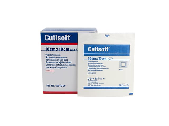 Vlieskompres Cutisoft steriel 2 gaasjes per verpakking-1