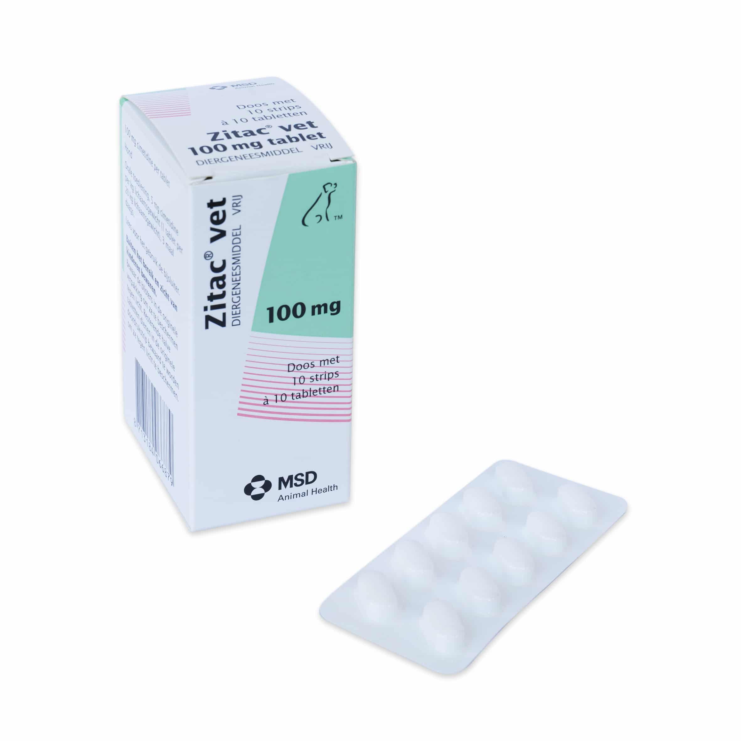 Zitac-vet Zitac Vet 100 mg 2 x 10 tabletten