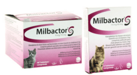 Milbactor kleine kat/kittens 4 tabletten