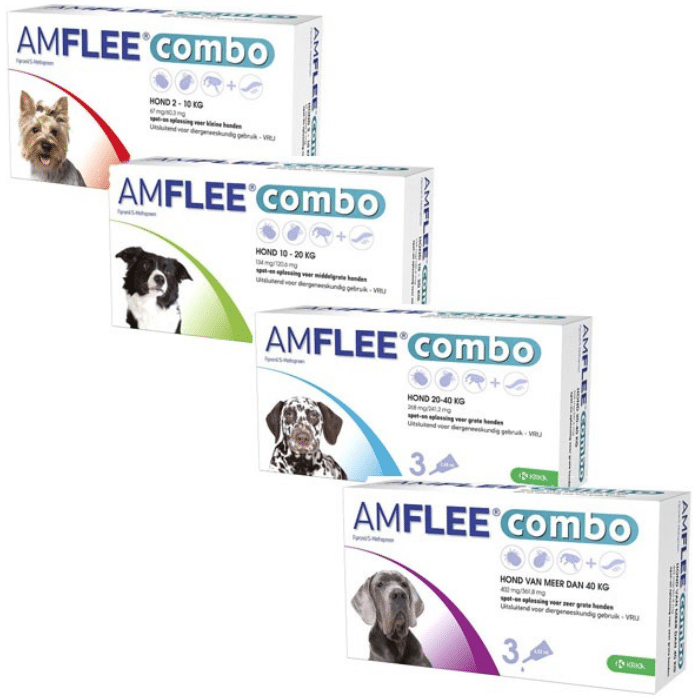 Dierenapotheek.nl Amflee Combo Spot-on Hond 402 mg,>40 kg - 3 pipetten