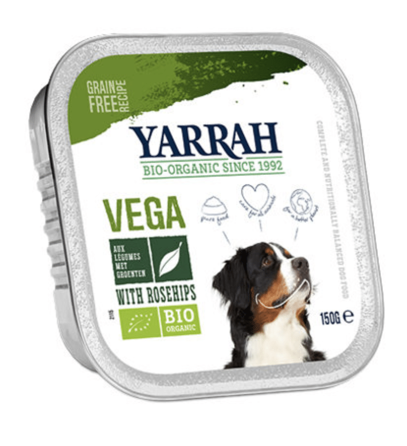 Yarrah – Natvoer Hond Kuipje Chunks Vega 12 x 150 gr-1