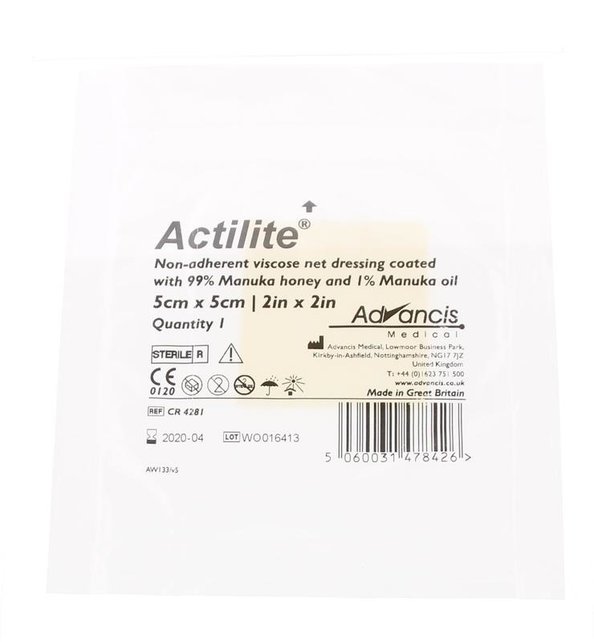 Advancis – Actilite Manuka netverband 5 x 5 cm-2