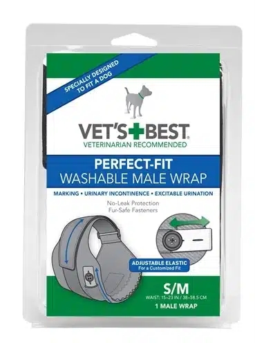 Vets-best Vets Best Wasbare Plasband Reu Zwarte Large / XL 5690f3b7c2cc02c422f30e64fa175844