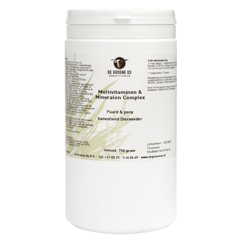 De Groene Os – Multivitaminen en Mineralen Complex – Paard/Pony-1