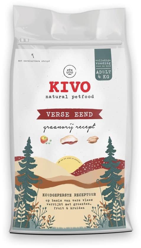Kivo-petfood Kivo brokken verse eend