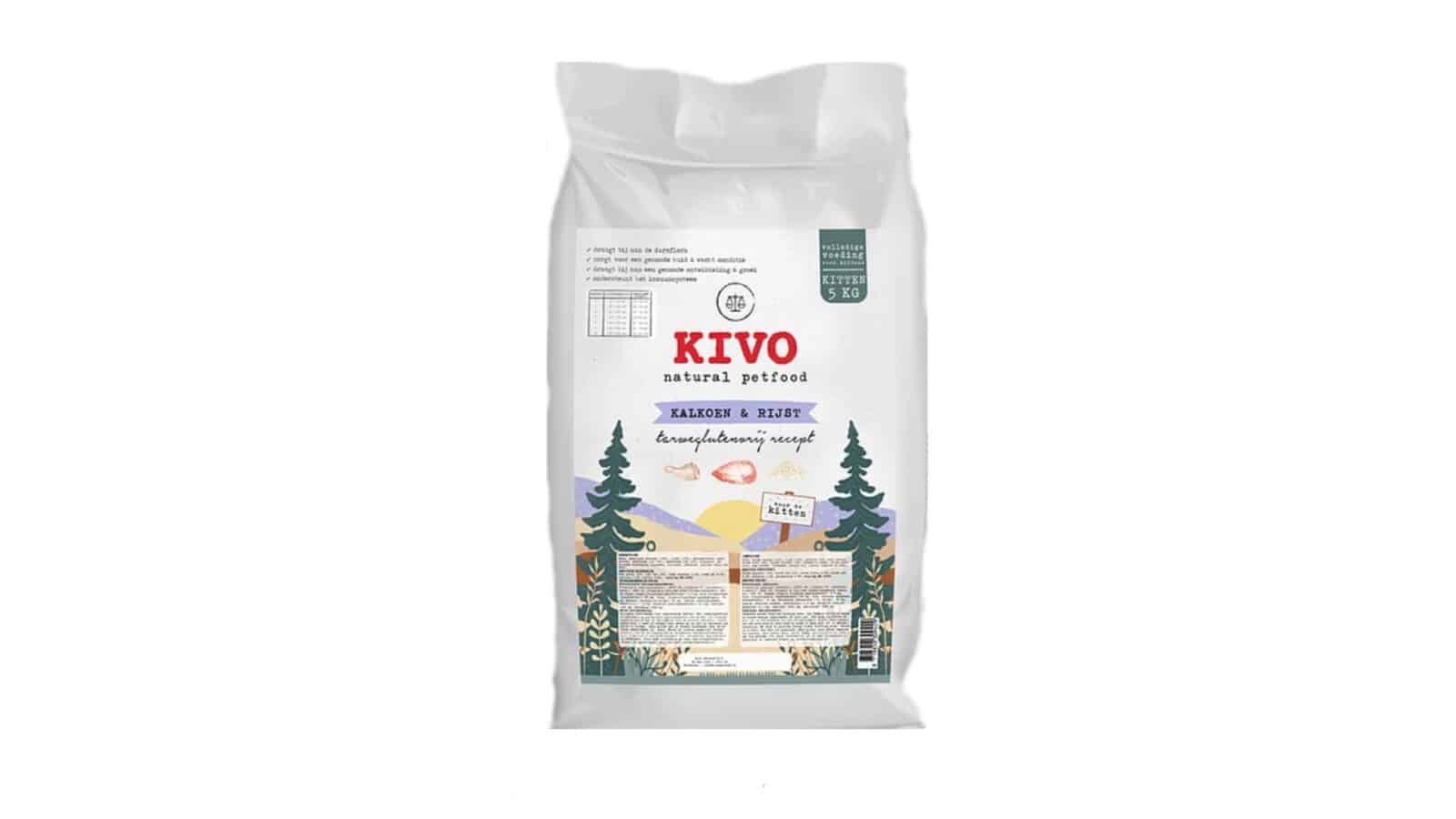 Kivo droogvoeding kat kalkoen en rijst 5 kg-1