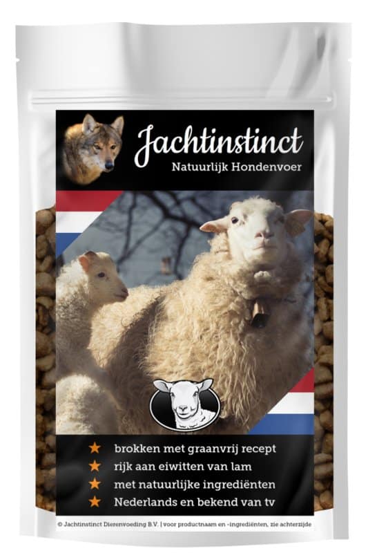 Jachtinstinct Dierenvoeding – Graanvrije Hondenbrokken – Lam-1