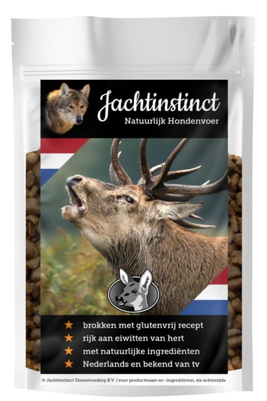 Jachtinstinct Dierenvoeding – Glutenvrije Hondenbrokken – Hert-1