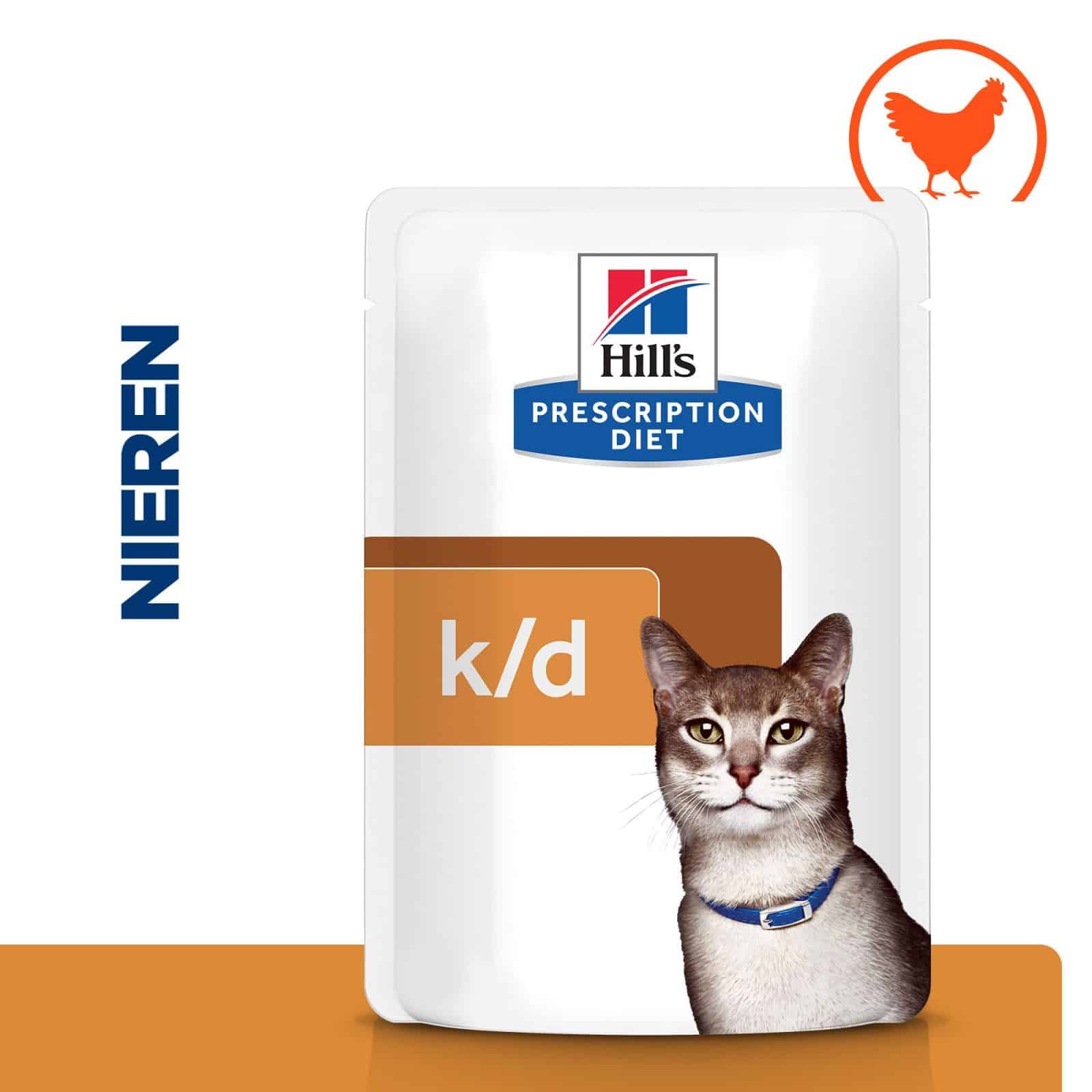 wekelijks stopverf brug Hill's Prescription Diet k/d Kidney Care Kattenvoer met Zalm