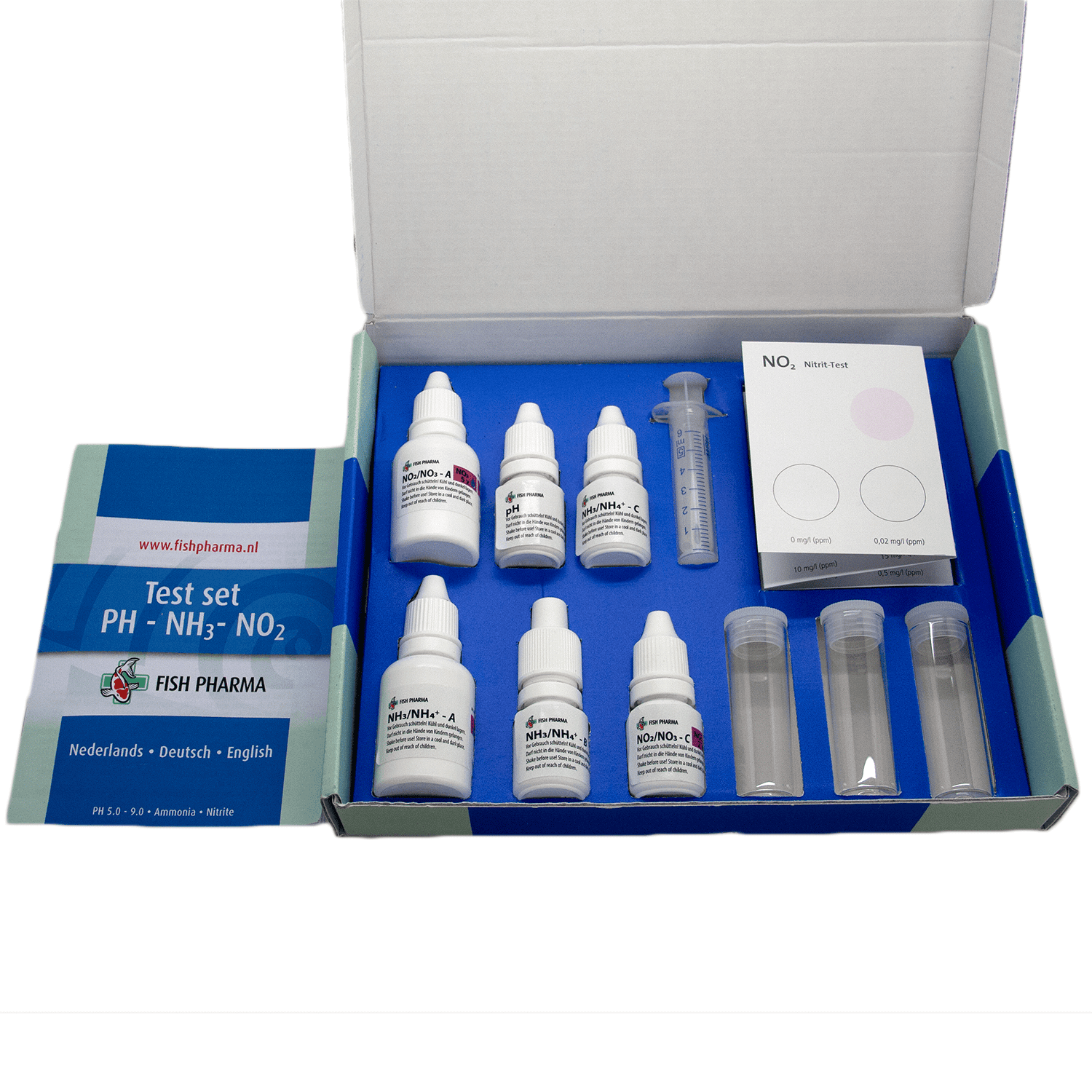 Fish Pharma Testset PH-NH3-NO2-2