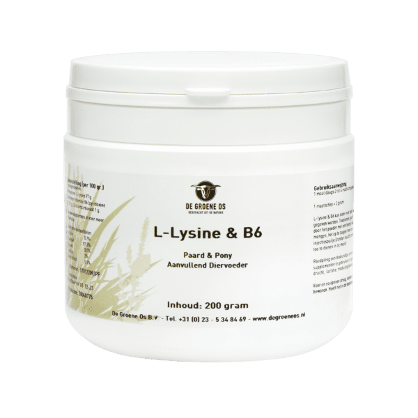 De Groene Os – L-Lysine B6 – Paard/Pony-1