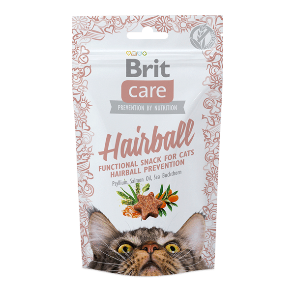 Brit Care – Functional Snacks Cat – Hairball-1