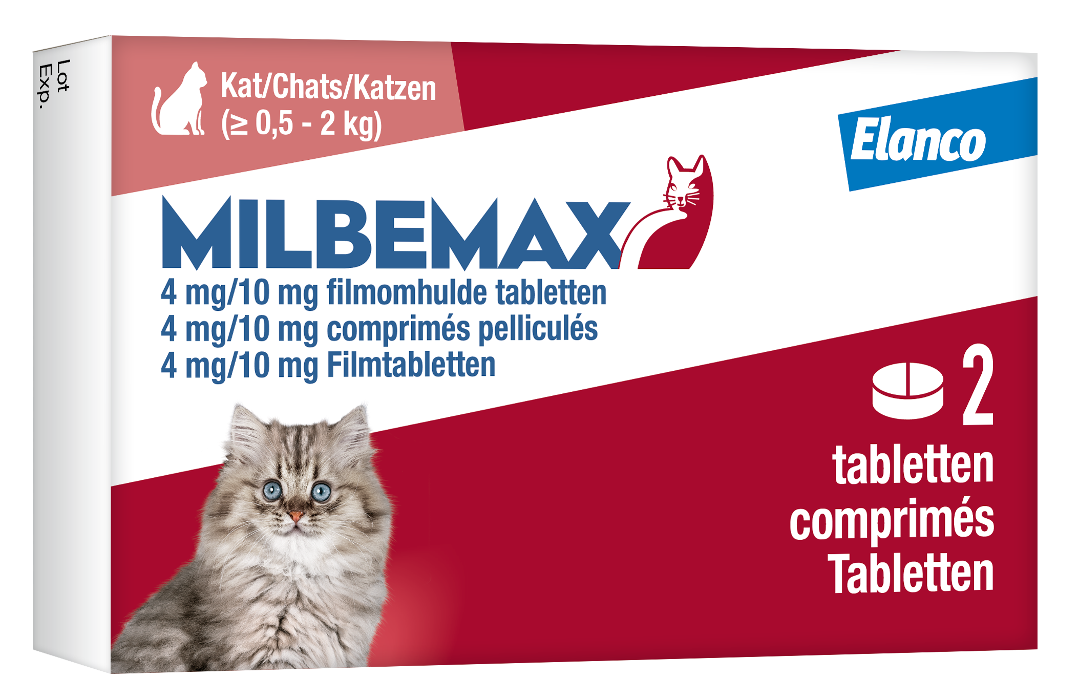 Milbemax kleine kat / kitten 2 tabletten