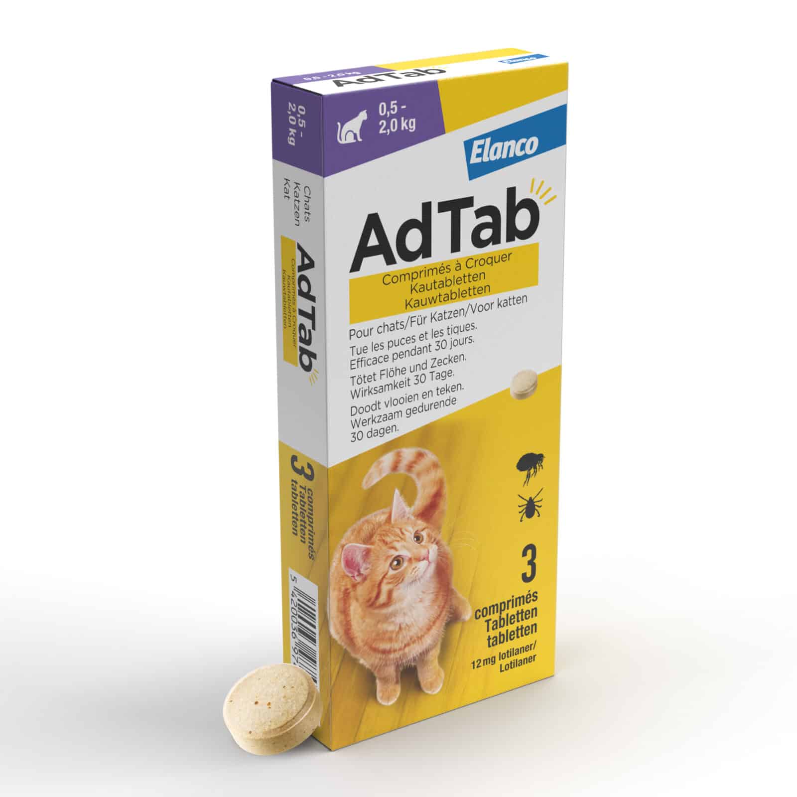 AdTab™  Kauwtabletten – Kat-7