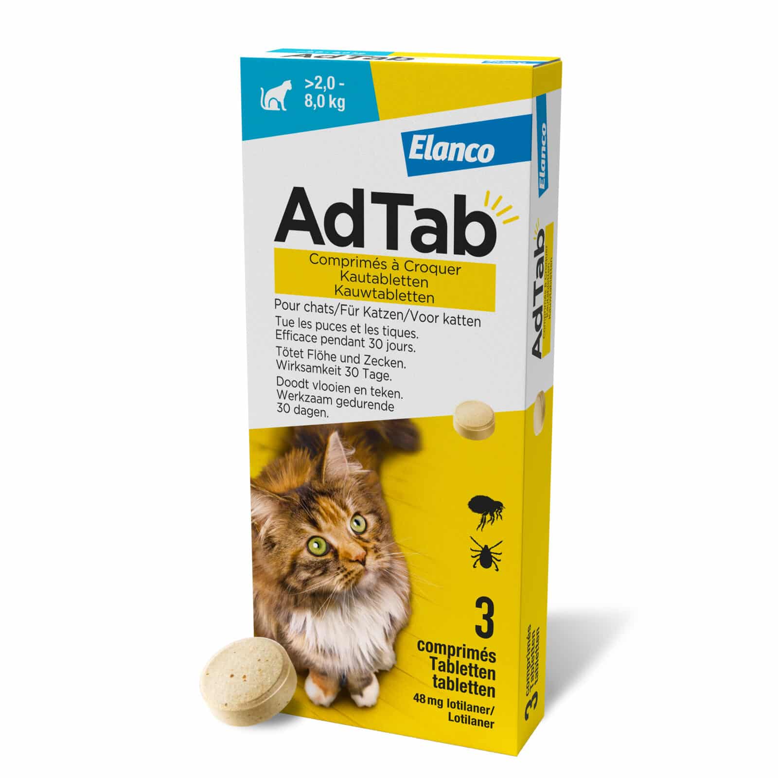 AdTab™  Kauwtabletten – Kat-6